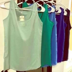 Jade Chiffon, Liva Girl sleeveless tank top, XS